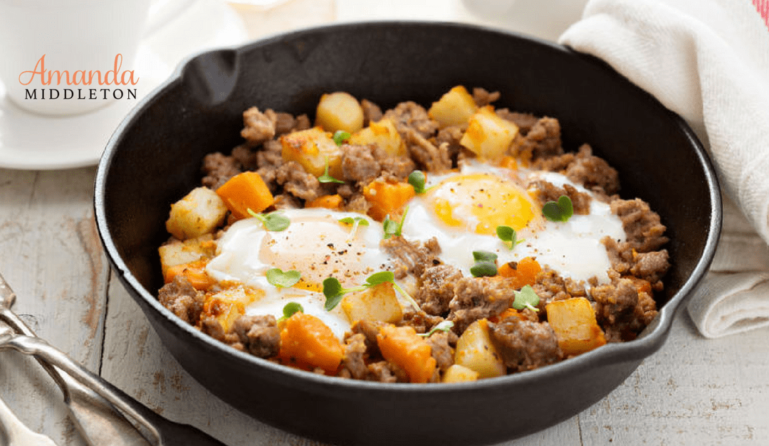 Clean Eating with Fried Eggs & Sweet Potato Hash